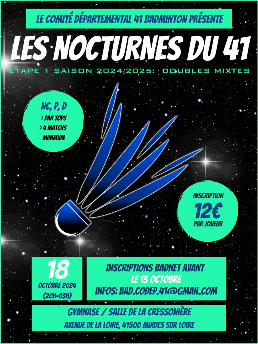 Tournoi Nocturne à Muides !